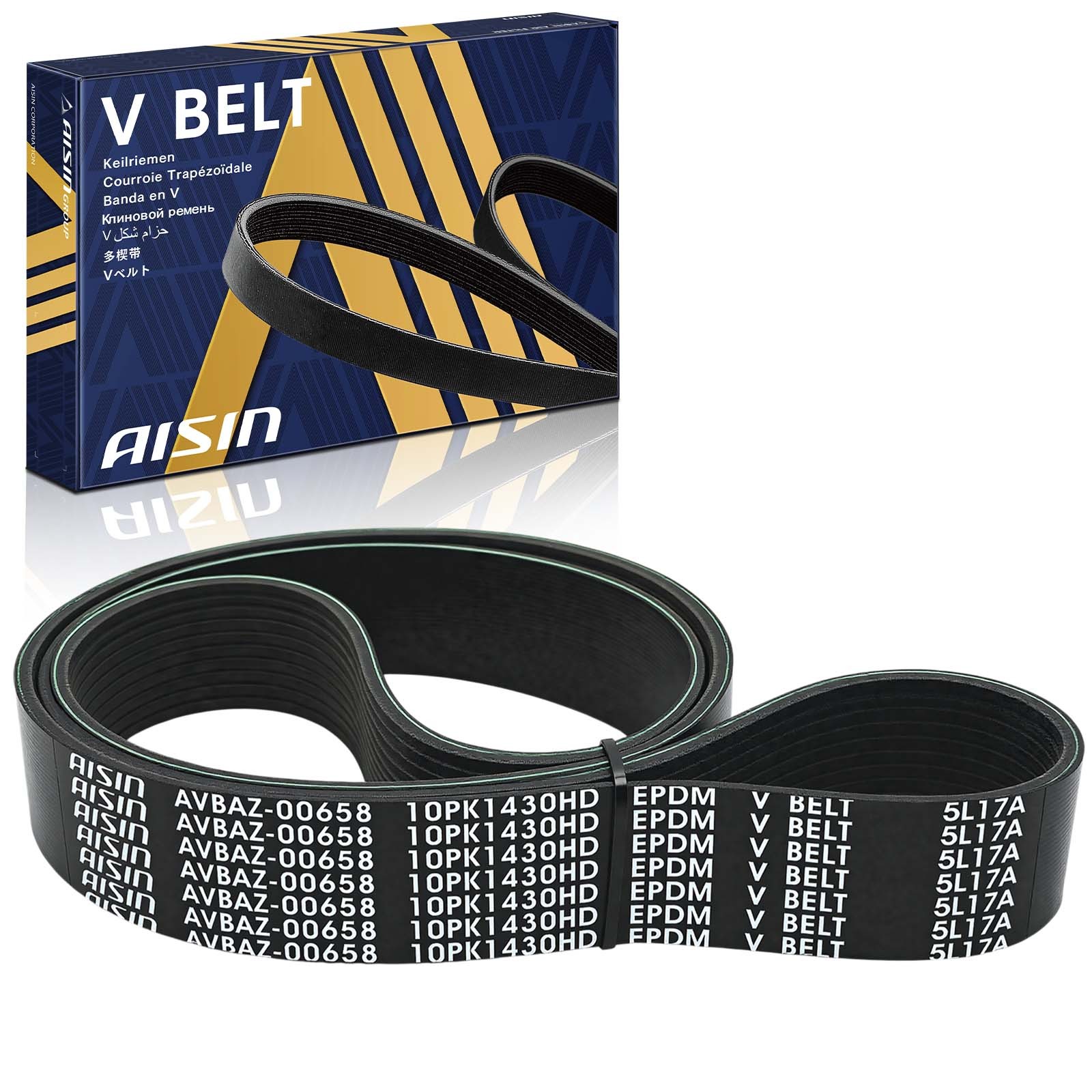 AISIN Serpentine Belt for Hino 238 258 268 338 268A International Harvester 8100 AISIN Serpentine Belt for Hino 238 258 268 338 268A International Harvester 8100