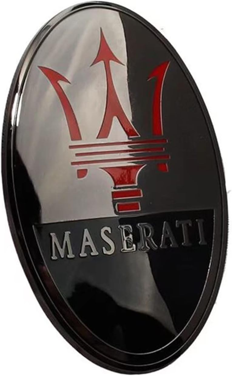 Car Hood Emblem Front Bonnet Badge Decal Black For Maserati Ghibli Quattroporte Car Hood Emblem Front Bonnet Badge Decal Black For Maserati Ghibli Quattroporte