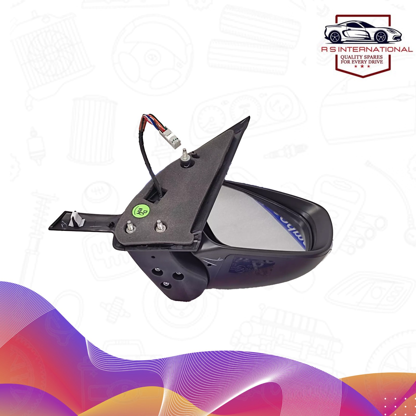 Rear Outside View Mirror Assy Right Side For Suzuki Swift 2018-24 84701M55R835PK