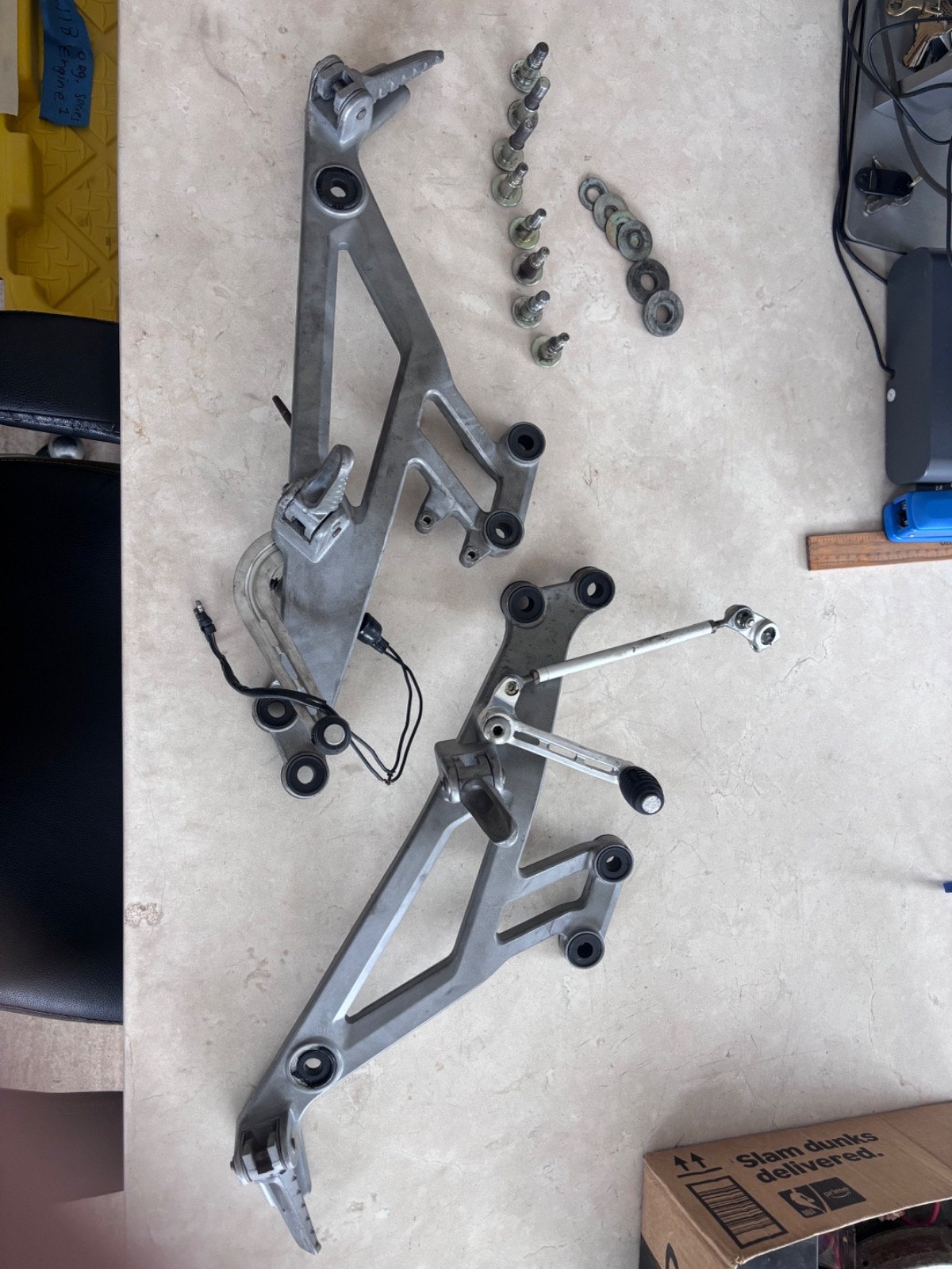 93-00 Ducati Monster 600 750 900 OEM Rearsets