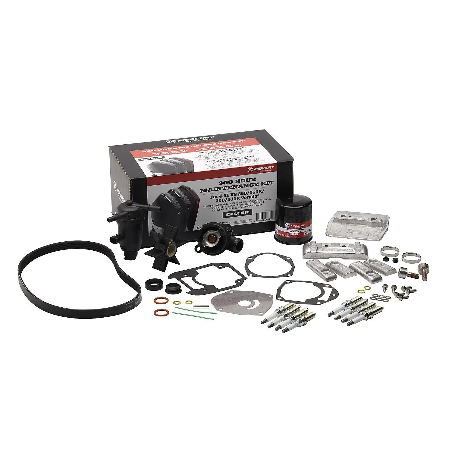Maintenance Kit 8M0149932 For Mercury 250 300 HP V8 4.6L Verado SeaPro Outboard Maintenance Kit 8M0149932 For Mercury 250 300 HP V8 4.6L Verado SeaPro Outboard