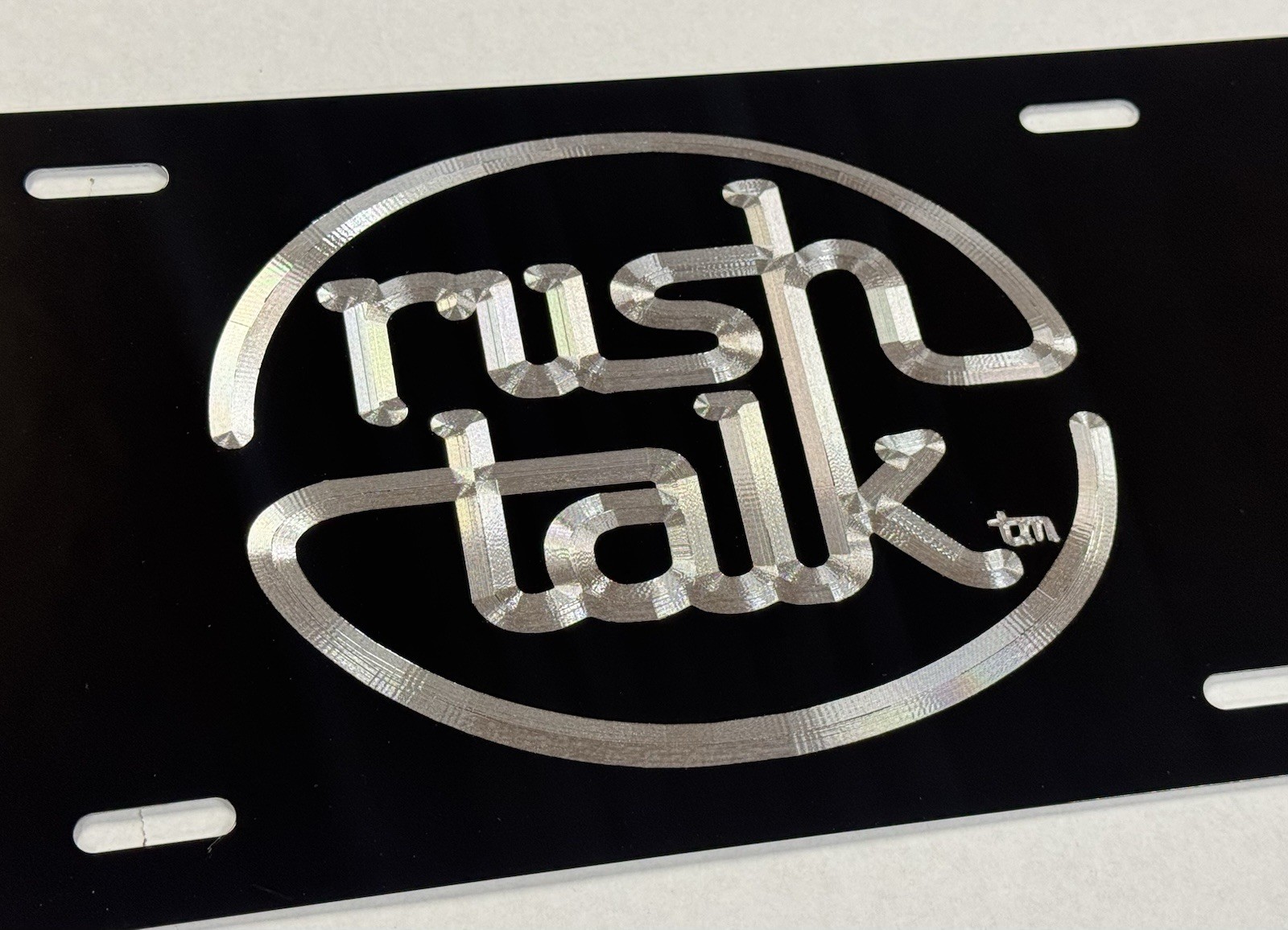 Your Logo Custom Personalized Diamond Etched Design Car Tag License Plate Gift
