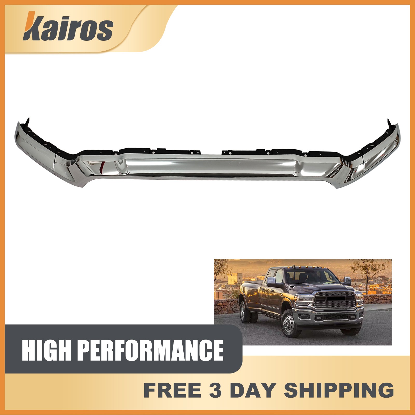 For 2019-2024 Ram 2500 3500 4500 5500 Front Upper Grille Trim 6NB051Z0AE