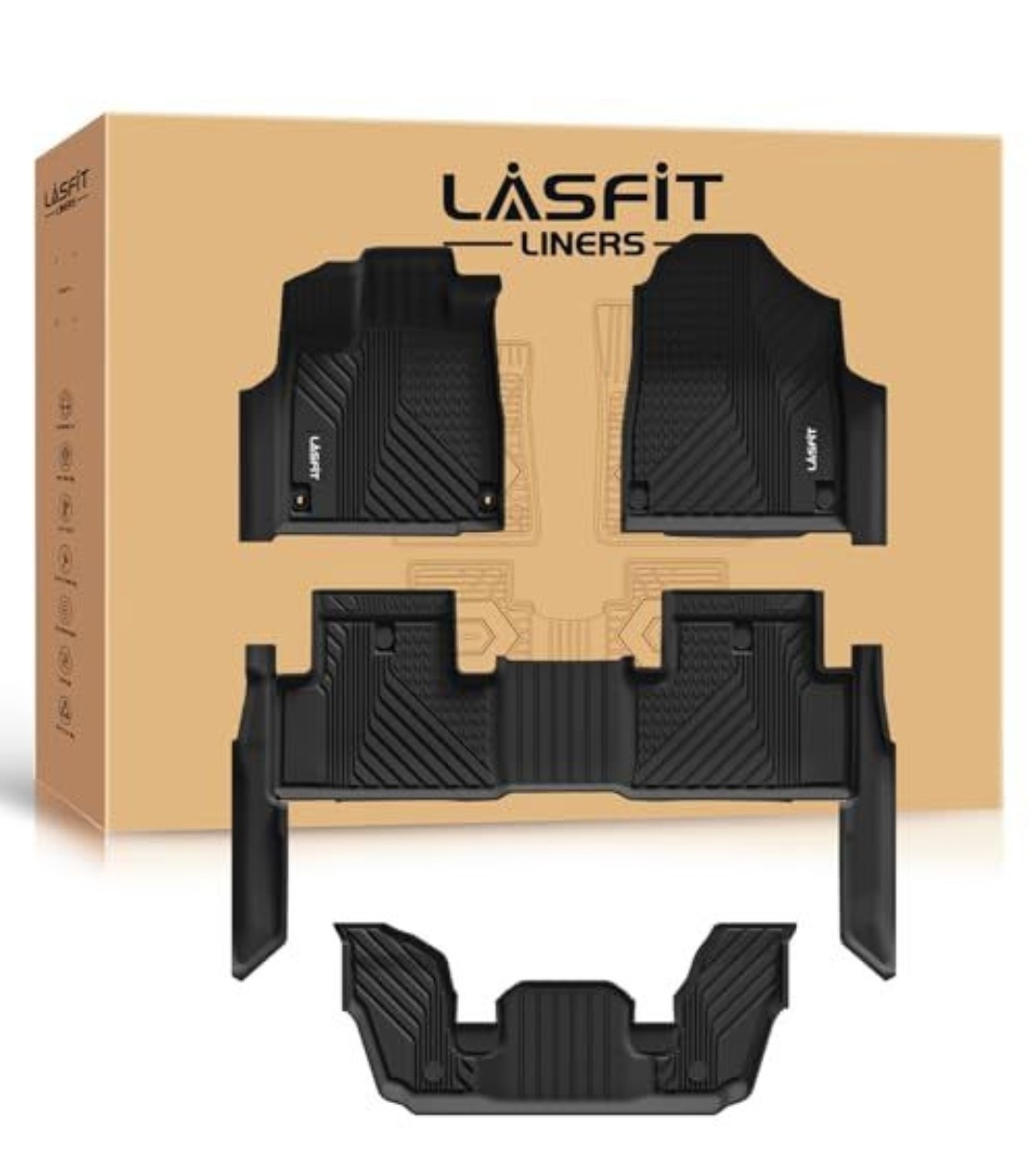 LASFIT TPE 1st & 2nd & 3rd Row Floor Mats Floor Liners for Acura MDX 2022-2026 LASFIT TPE 1st & 2nd & 3rd Row Floor Mats Floor Liners for Acura MDX 2022-2026