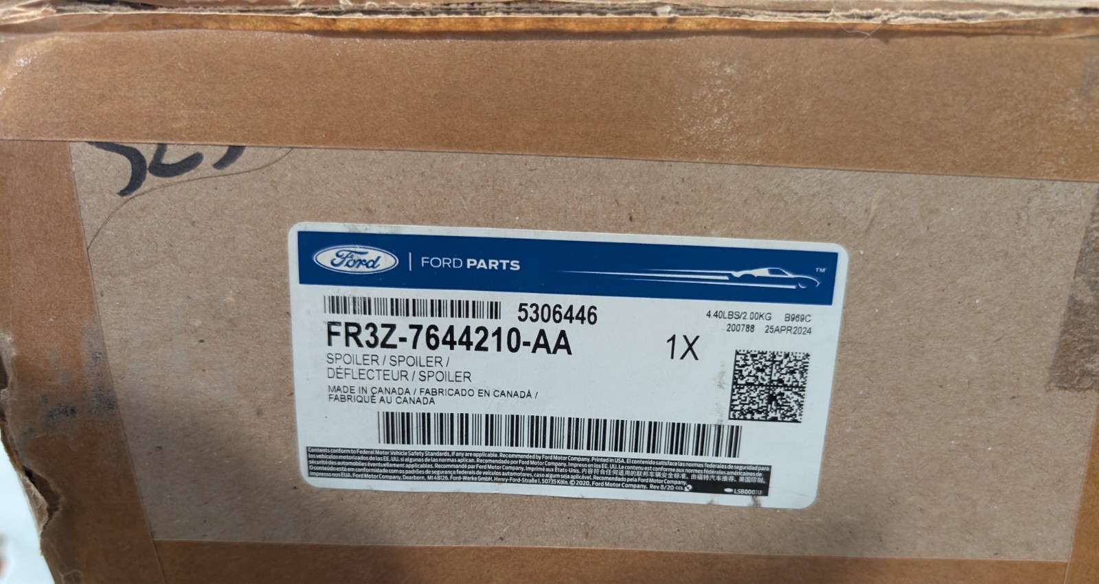 2015-2023 OEM Genuine Ford Mustang Spoiler (primed) FR3Z-7644210-AA (NEW) 2015-2023 OEM Genuine Ford Mustang Spoiler (primed) FR3Z-7644210-AA (NEW)