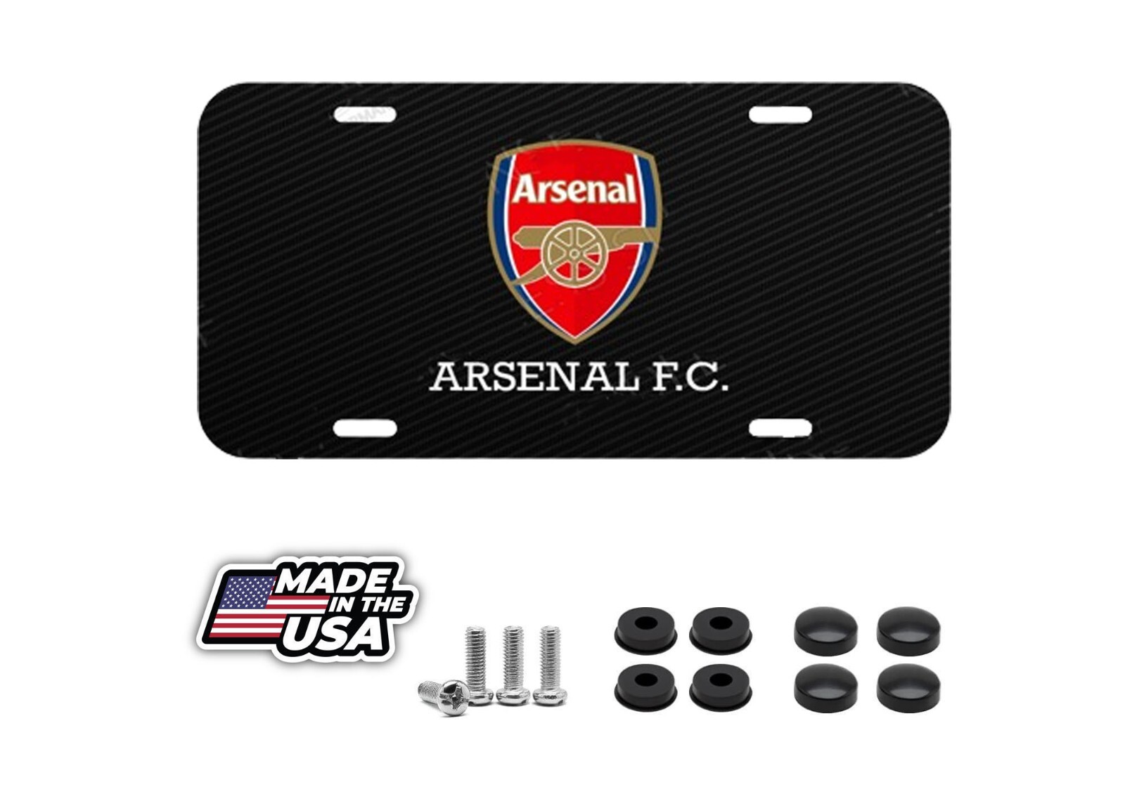 Arsenal F.C. Futbol Soccer Foot Ball League License Plate Front Auto Tag Arsenal F.C. Futbol Soccer Foot Ball League License Plate Front Auto Tag