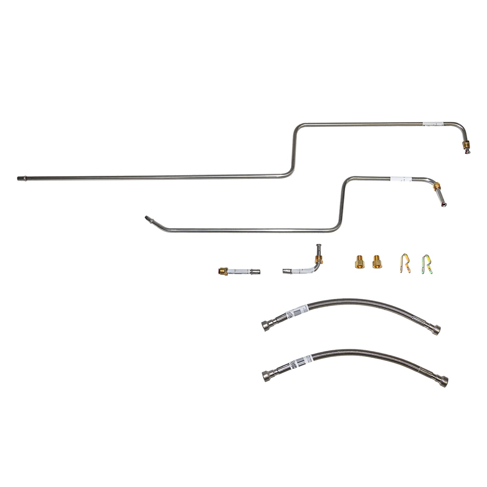 Fits 97-02 Jeep Wrangler Transmission Cooler Lines Stainless Steel