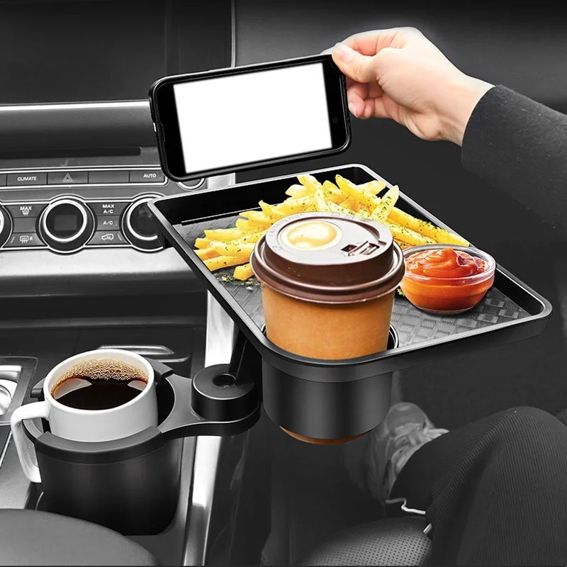 Car Cup Holder Expander Drink Holder Food Tray 360° Adjustable Snack Table Car Cup Holder Expander Drink Holder Food Tray 360° Adjustable Snack Table