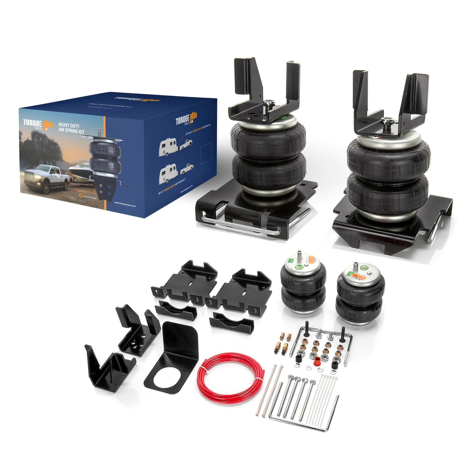 TORQUE Airbag Air Bag Suspension Kit for 2007-2018 Chevrolet Chevy Silverado