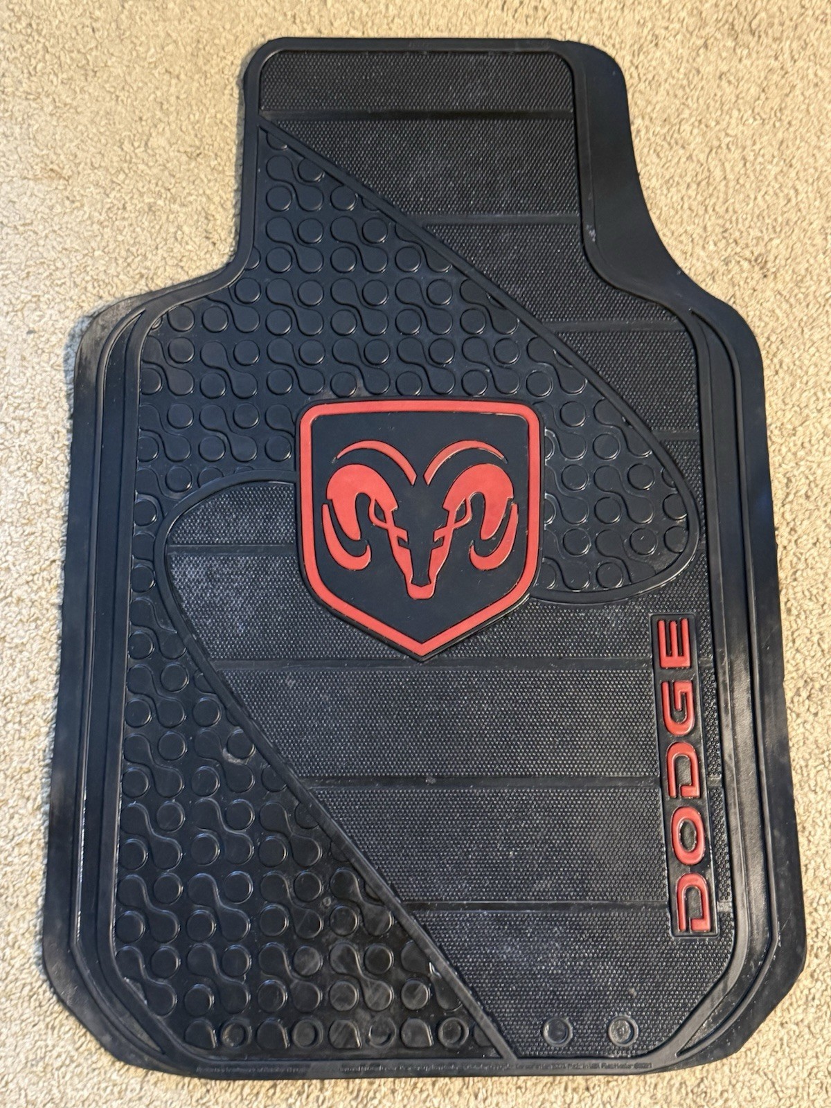 Vintage Dodge Truck Rubber Floor Mat Vinyl Factory Oem Vintage Dodge Truck Rubber Floor Mat Vinyl Factory Oem