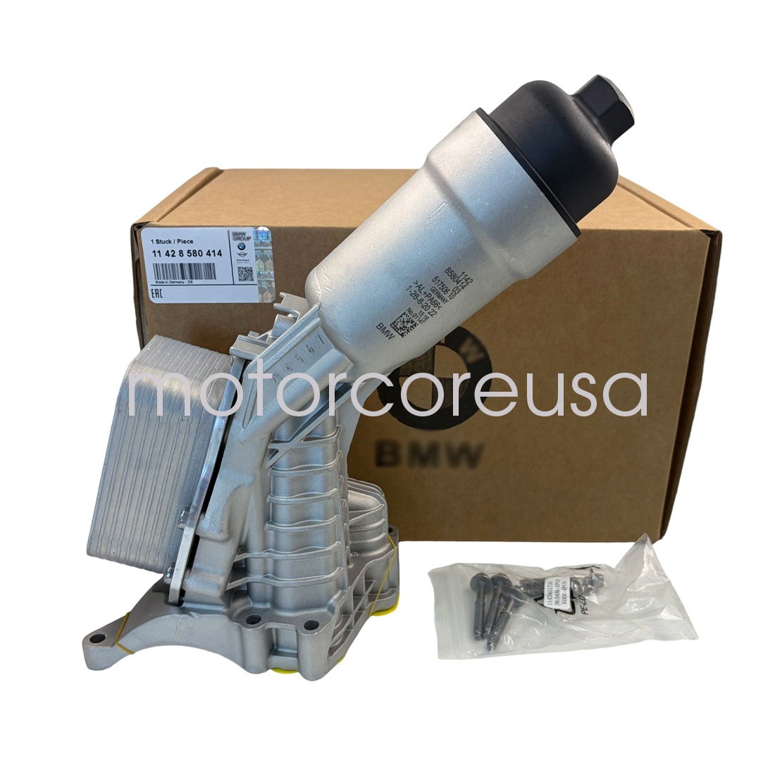 NEW OEM 11428580414 BMW G20 G30 G01 G02 B46 B48 Upgrade Engine Oil Cooler US
