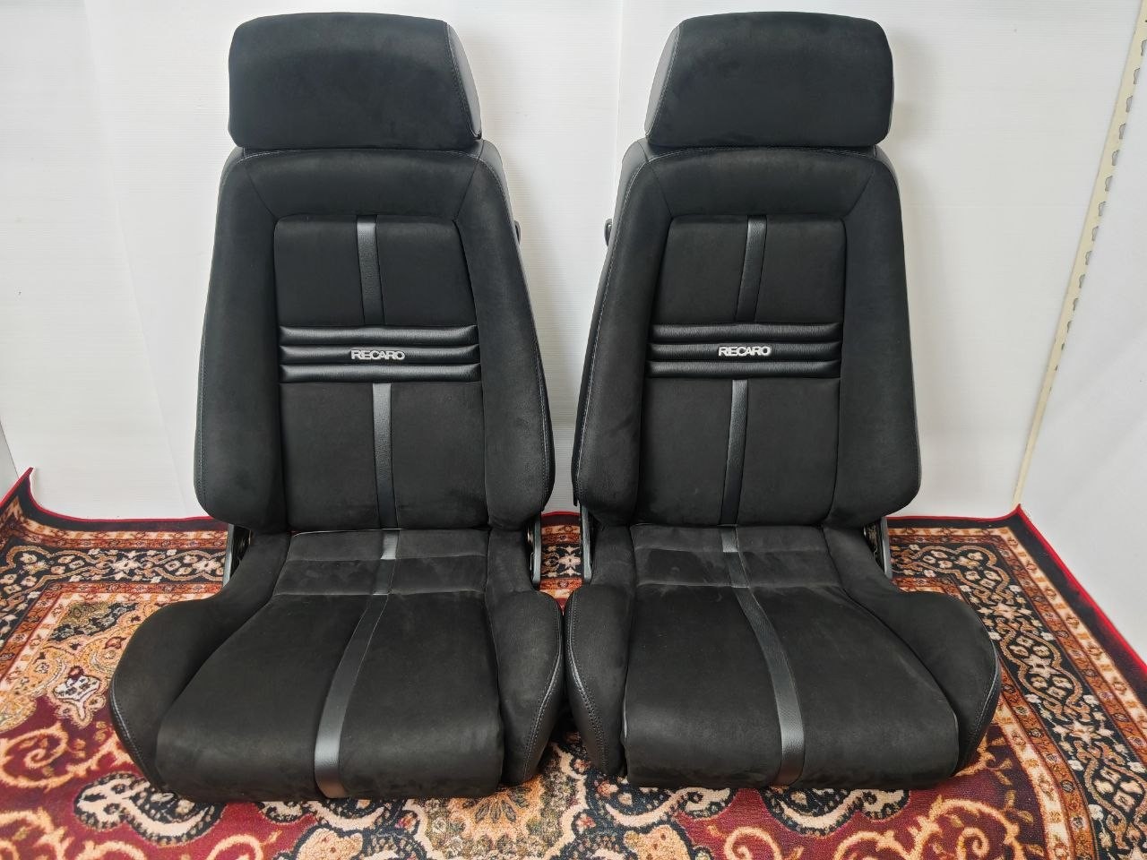 {INCLUDED TARIFF FOR US} RECARO LX-B PAIR Genuine Seat Reupholstered Alcantara