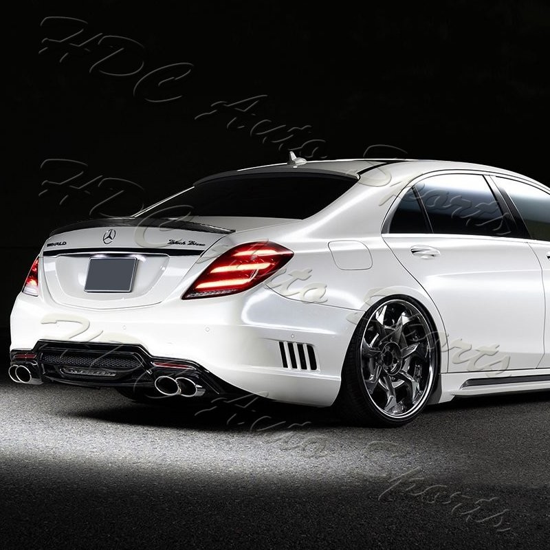 For 13-20 Mercedes S450 S560 S600 S63 W222 P-Style Carbon Fiber Trunk Spoiler