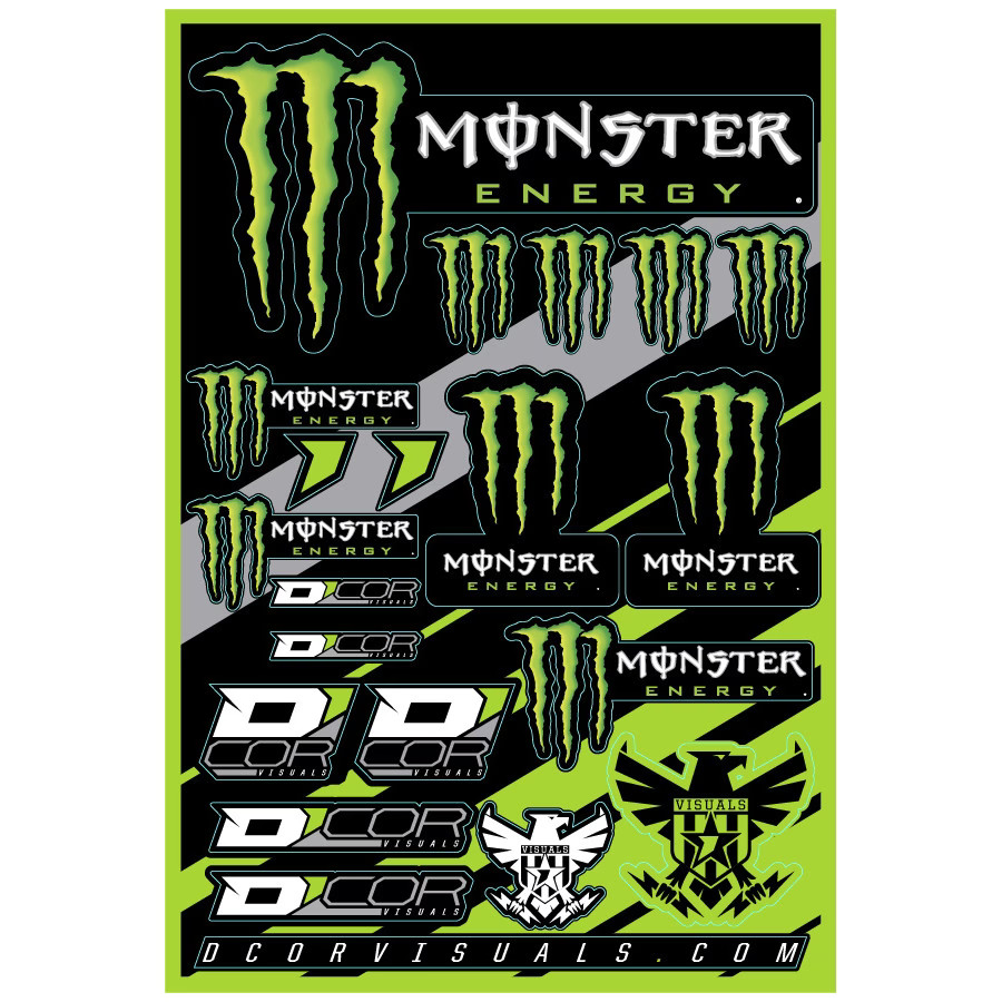 D'COR Visuals Monster Energy Decal Sheet - Logo 40-90-102 D'COR Visuals Monster Energy Decal Sheet - Logo 40-90-102