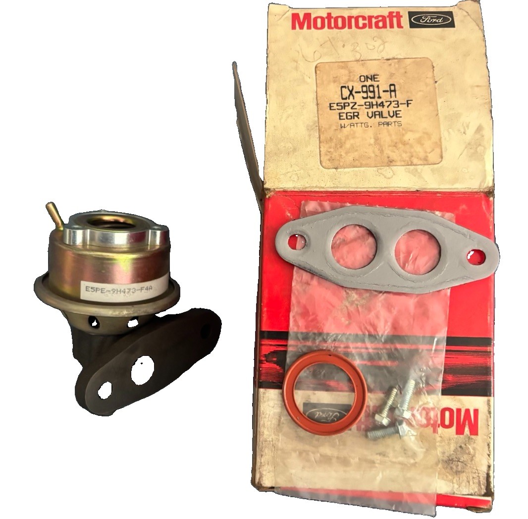 NEW OEM 1980-1989 Motorcraft Ford Mercury EGR Valve CX-991A E5PZ-9H473-F NEW OEM 1980-1989 Motorcraft Ford Mercury EGR Valve CX-991A E5PZ-9H473-F