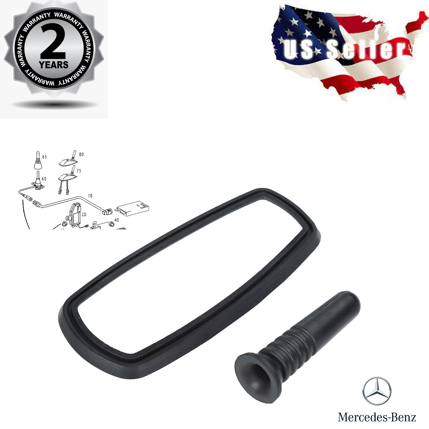 New Antenna Seal Kit for Mercedes CLK320 E320 OE  210-827-00-31