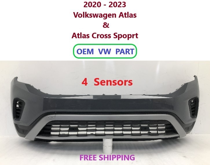 OEM 2020-2023 VW Volkswagen Atlas & Cross Sport front Bumper (Pure Gray) #32