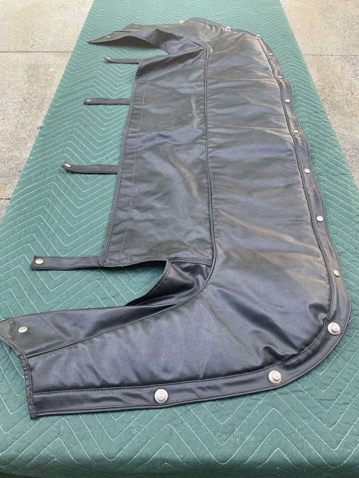 ORIGINAL MG MIDGET SPRITE ROADSTER CONVERTIBLE TOP BOOT COVER 1969-80 BLACK ORIGINAL MG MIDGET SPRITE ROADSTER CONVERTIBLE TOP BOOT COVER 1969-80 BLACK