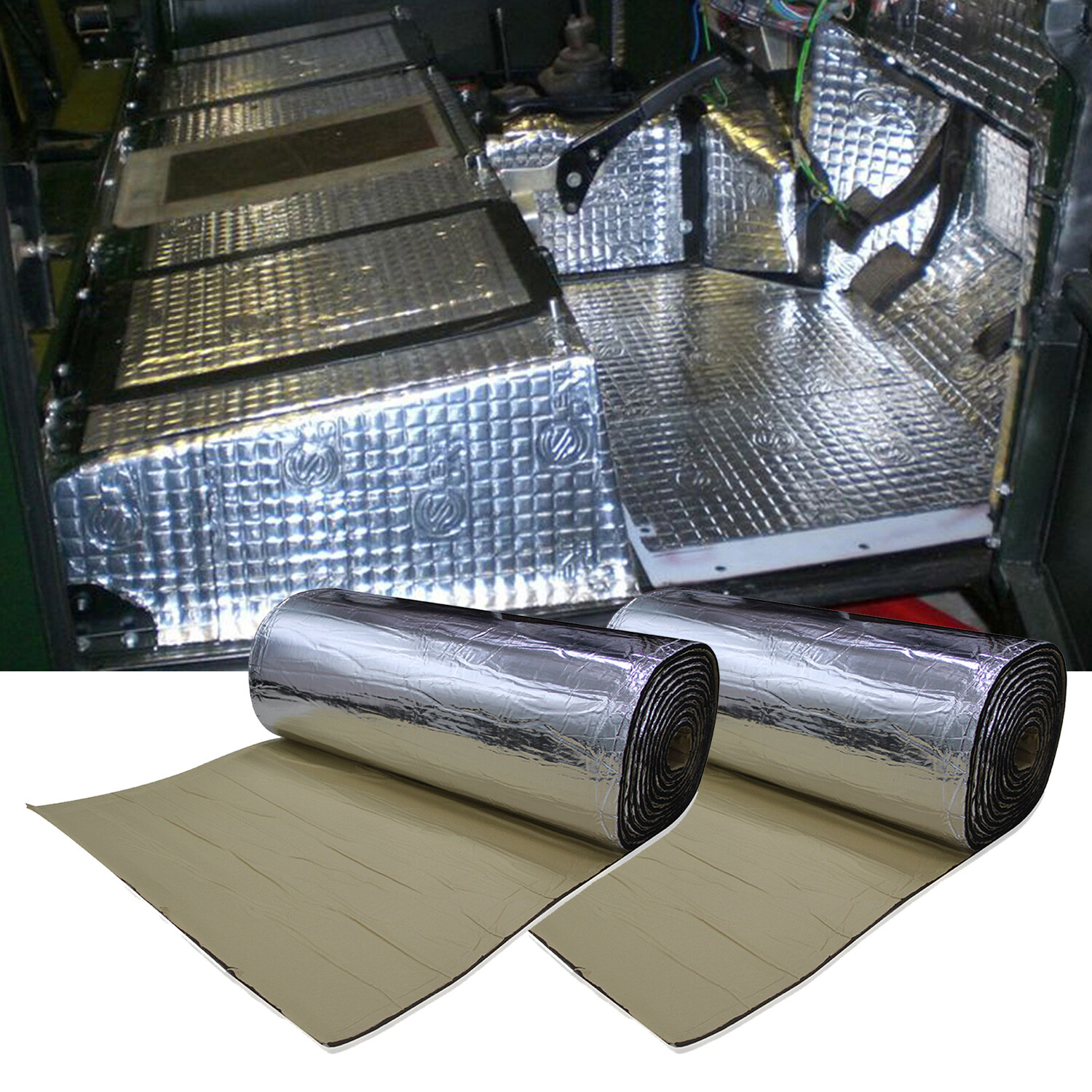 43sqft 10mm Sound and Heat Proofing Car Sound Deadener Insulation Underlay Mat