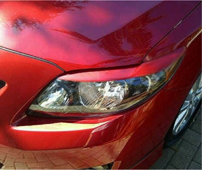 Unpainted FRP Headlight Eyelids Eyebrows for 08-13 Toyota Corolla XPS S