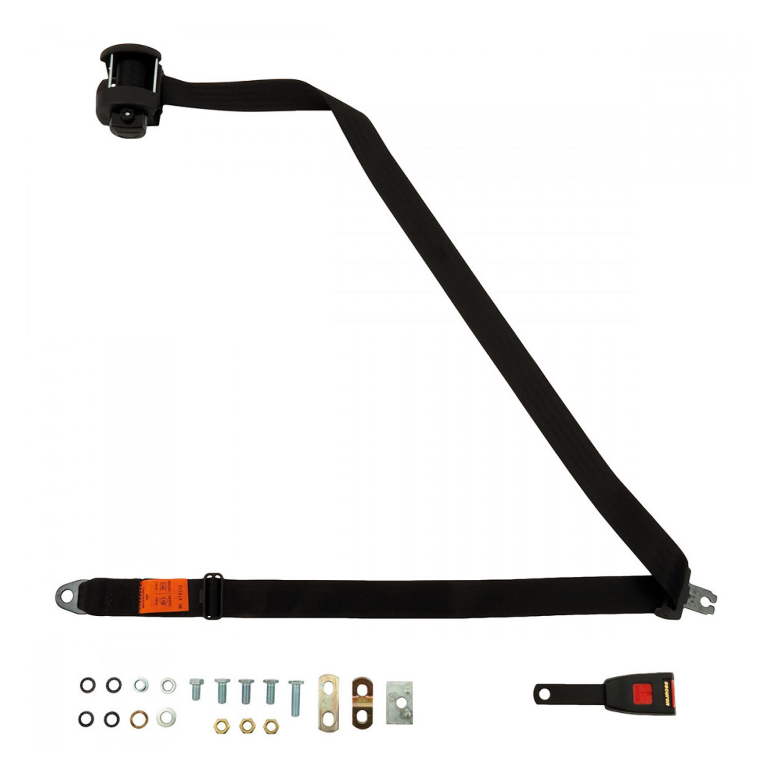 Front Automatic Seat Belt For Lister Storm Coupe 1995 Shape Black