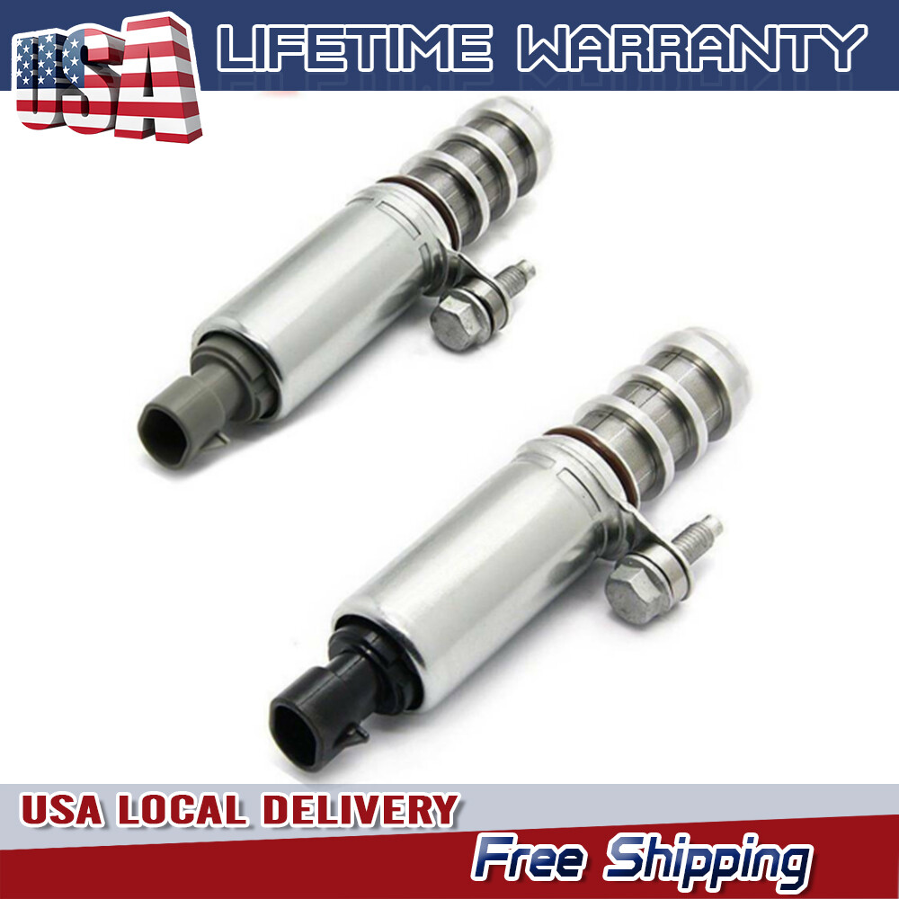  2 Intake & Exhaust Camshaft Position Actuator Solenoid Valve For Chevy GM Buick