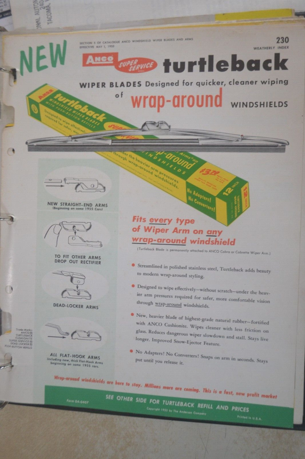 Anco 12-12 NOS Wiper Blade Refills Mopar GM Ford 12\