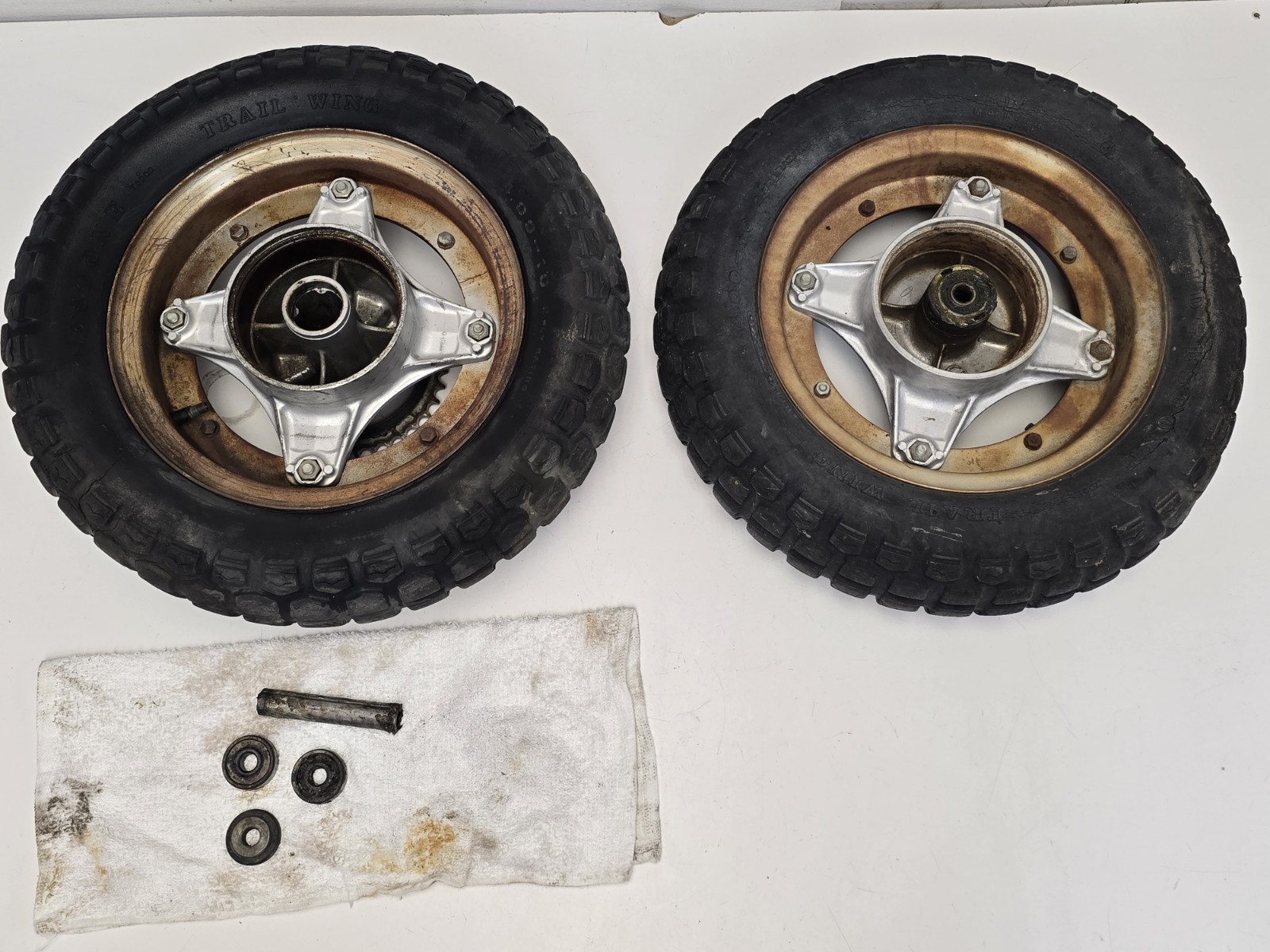 1975 Honda CT70 Trail 70 K4 Wheels Set Front & Rear HM 098 CT CT 70 1975 Honda CT70 Trail 70 K4 Wheels Set Front & Rear HM 098 CT CT 70