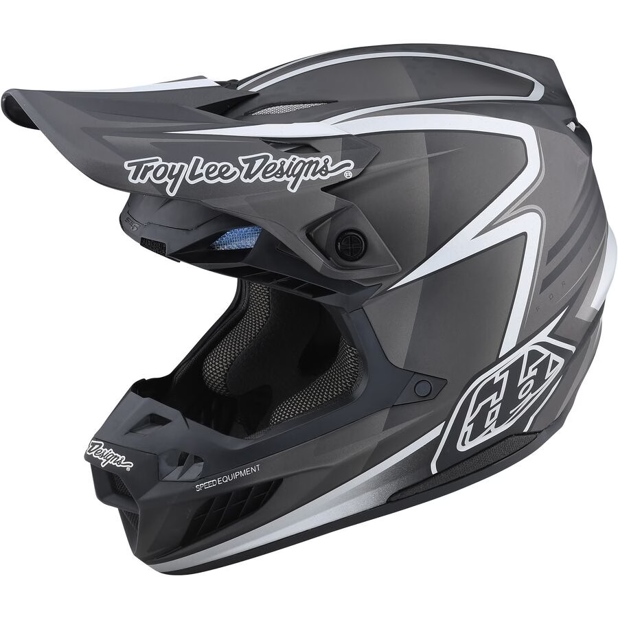Troy Lee Designs 2022 SE5 Carbon Helmet With MIPS - Lines - Black, X-Small