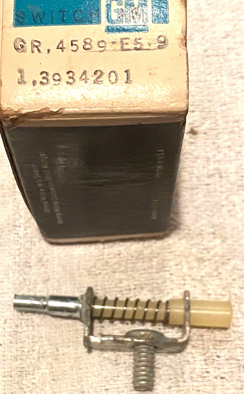 NOS GM 3934201 Parking Brake Alarm Switch 1967-69 Camaro NOS GM 3934201 Parking Brake Alarm Switch 1967-69 Camaro