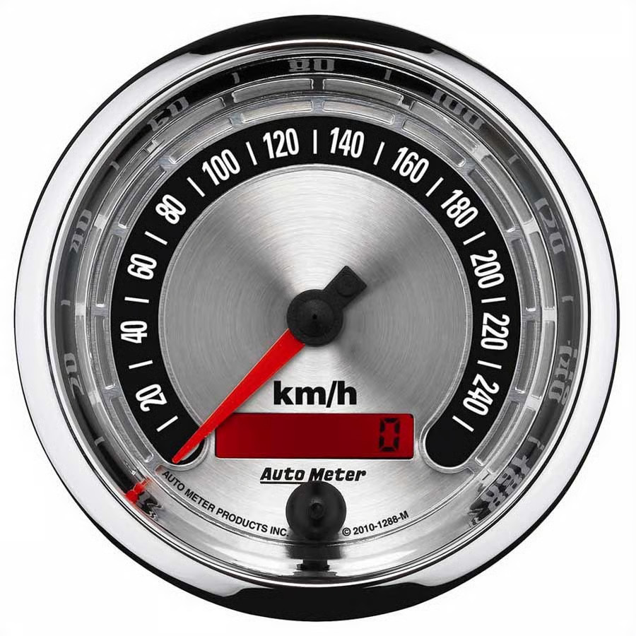 Autometer 1288-M American Muscle Speedometer 3-3/8\