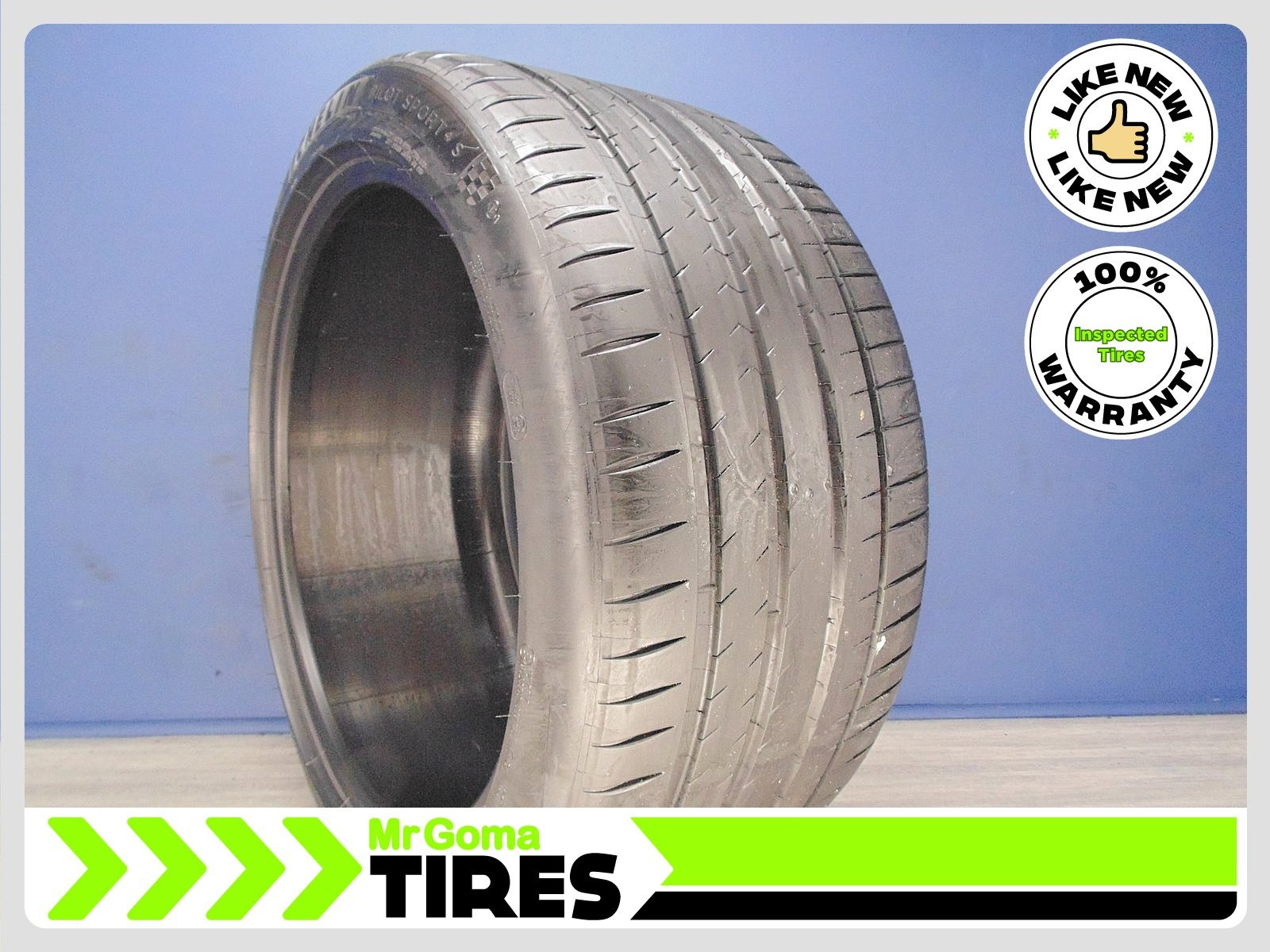 1 Michelin Pilot Sport 4s MO1 XL 325/35ZR22 Used Tire 8.6/32 Tread 114Y 3253522 1 Michelin Pilot Sport 4s MO1 XL 325/35ZR22 Used Tire 8.6/32 Tread 114Y 3253522