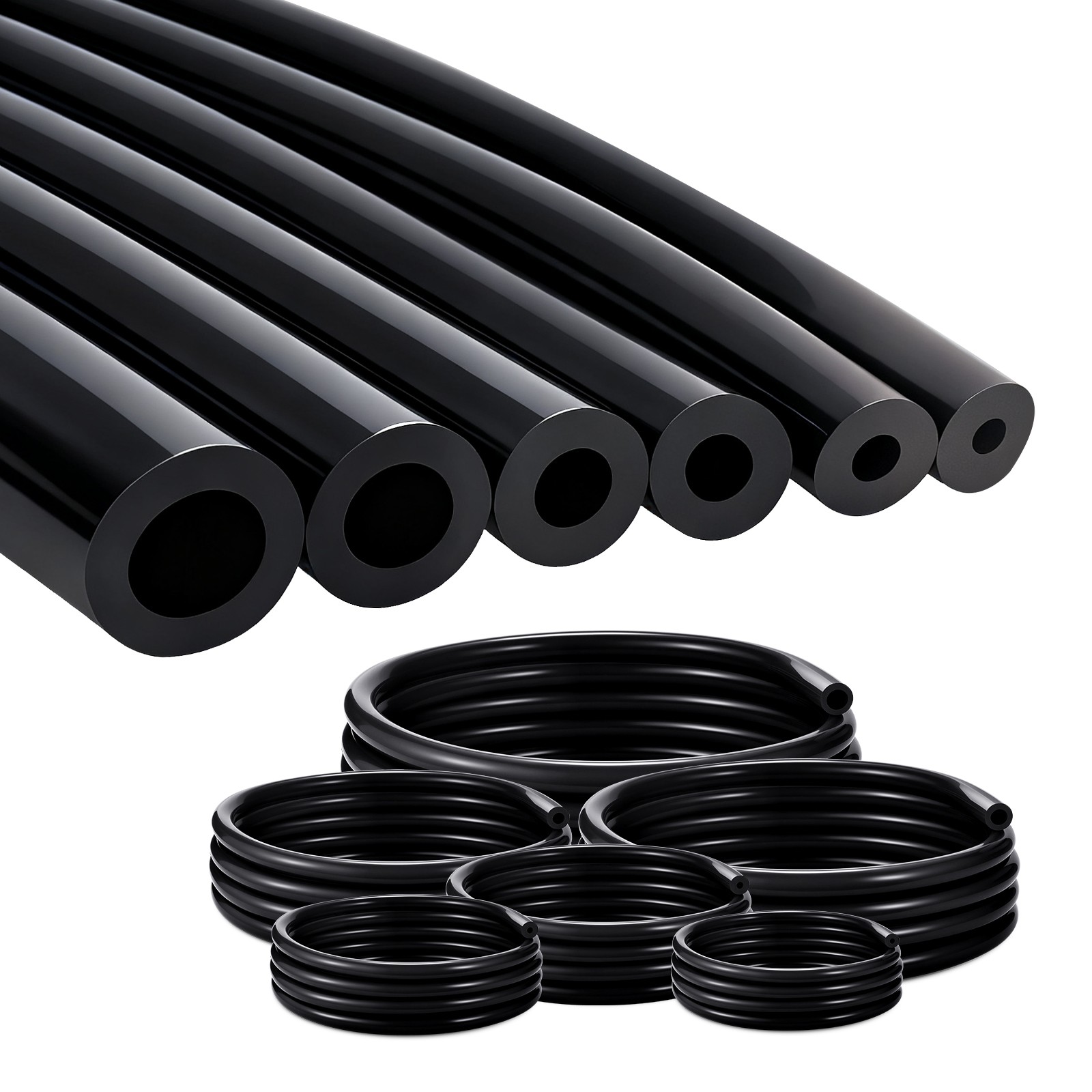 5FT 6PCS 4/5/6/8/10MM Car Automotive Silicone Vacuum Tubing Hose line Kit 130PSI