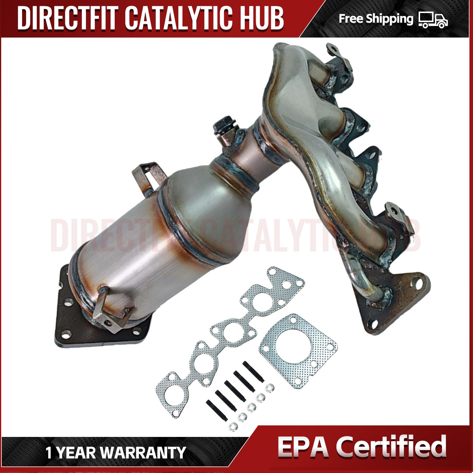 Fits: For 2013-2015 Chevrolet Spark 1.2L Manifold Catalytic Converter Front