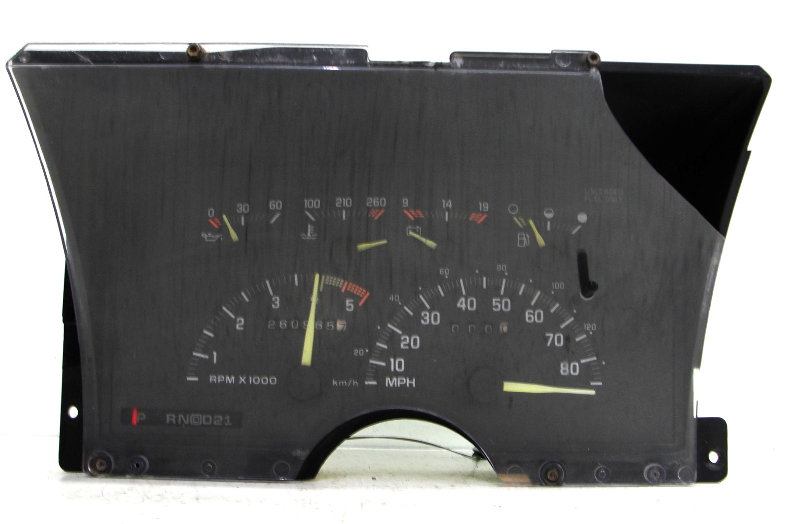 GMC Chevy Suburban instrument cluster tach speedometer gauges 92-94 260k gas QPM
