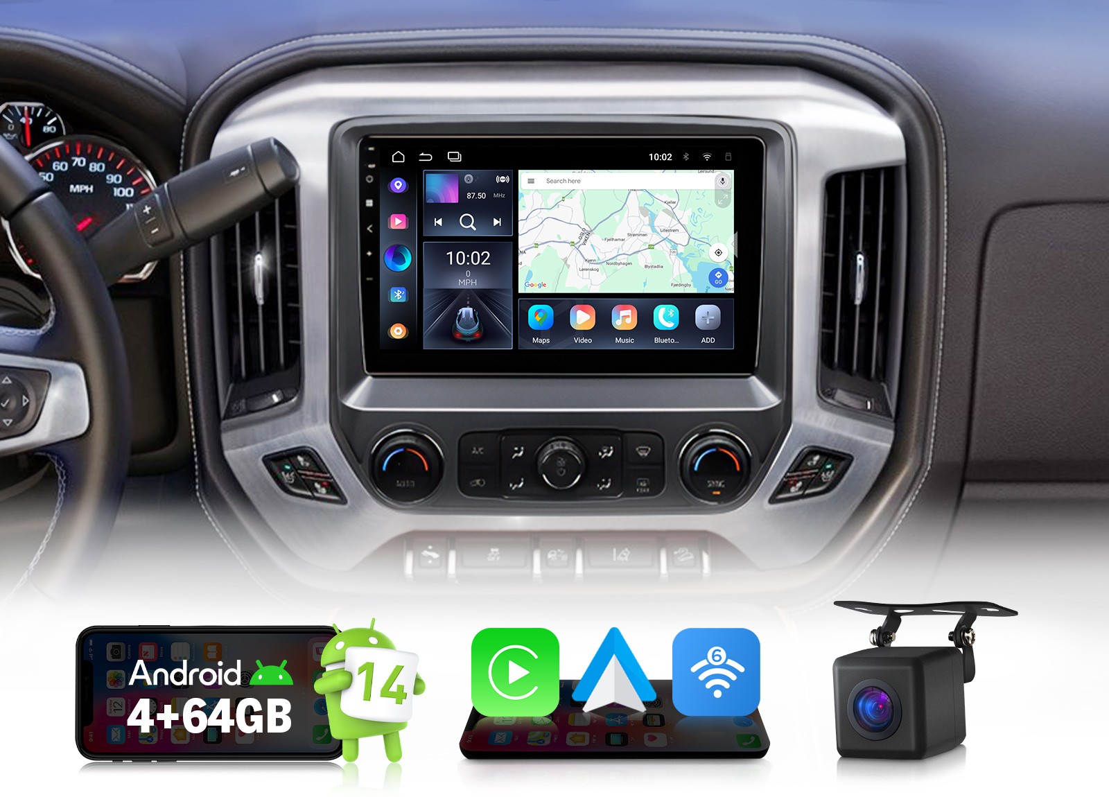 Eonon GMSX7A For Chevy Silverado 2014-2018 10.1