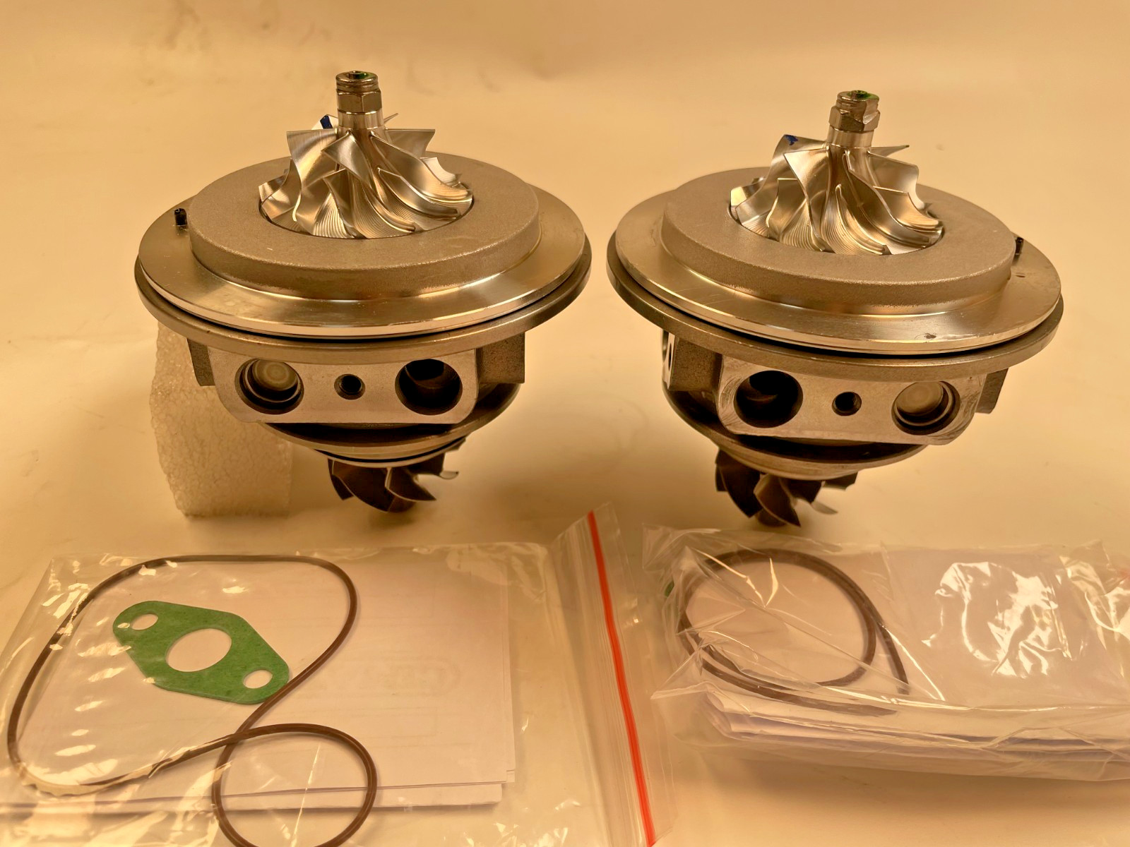 Left+Right TWO Billet K03 Turbo Turbocharger For 2015-2017 Ford F-150 F150 2.7L