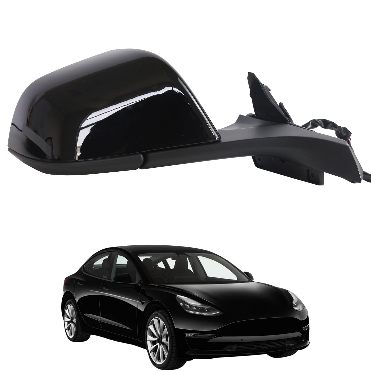 2021-2026 Tesla Model 3 Right Passenger Side Mirror Heated Power Memory 13 wires