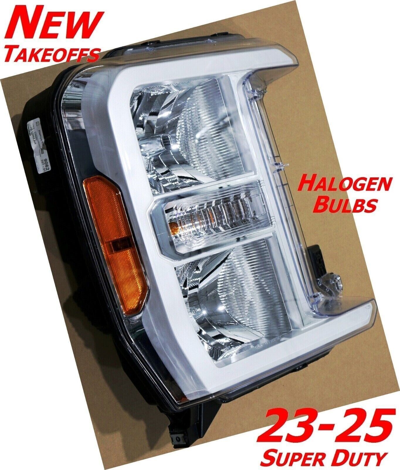 OEM 23-26 Super Duty HALOGEN Headlight PC3Z13008H NTO Passenger-Side Factory