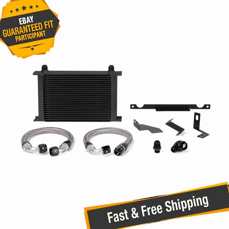 Mishimoto MMOC-EVO-01BK Oil Cooler Kit for 2001-2007 Lancer Evolution 7/8/9