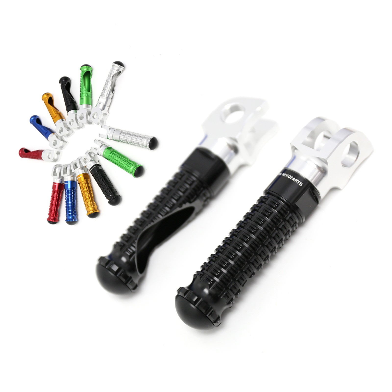 Black Billet Front Footpegs MPRO For Ducati 899 Panigale S/R 13 14 15 16 17