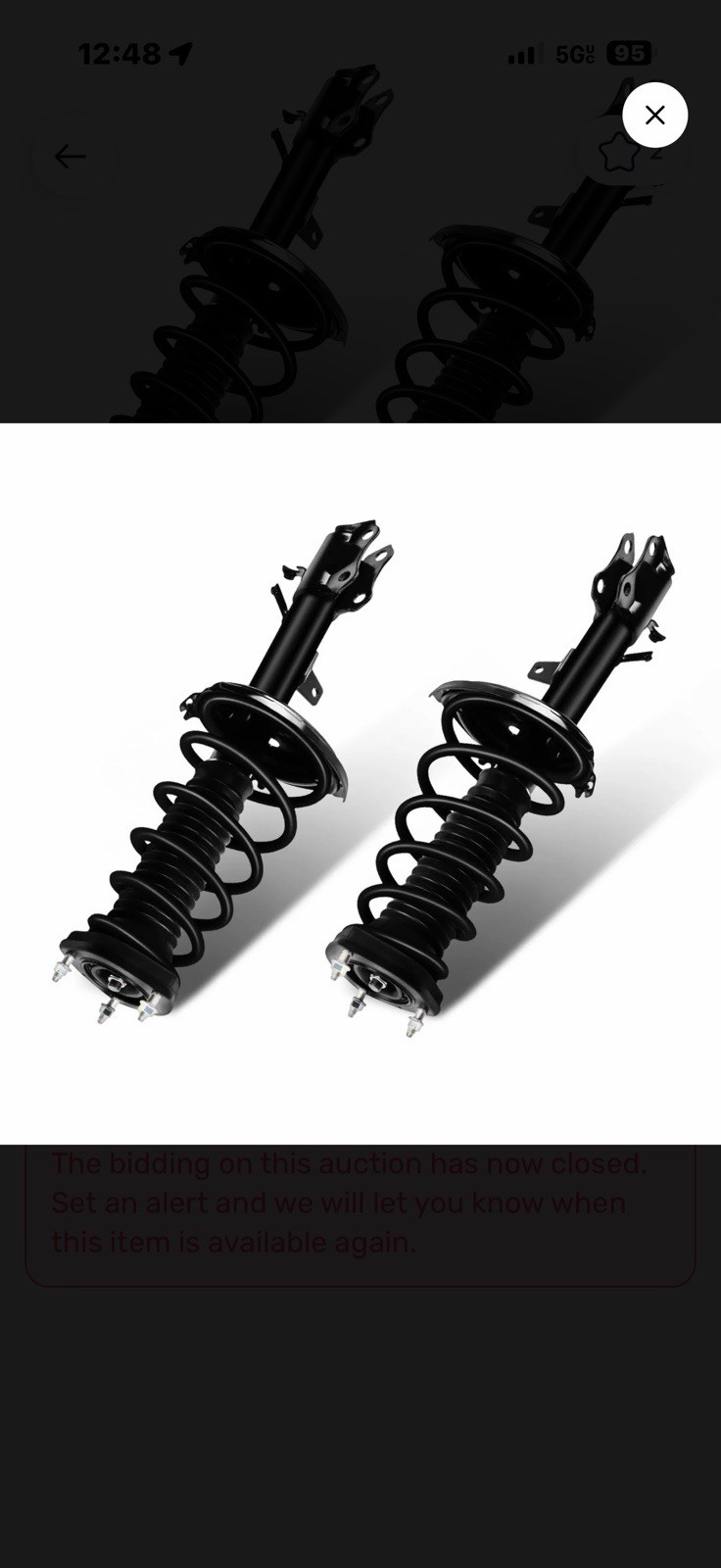 SCITOO complete rear strut assemblies, sold as a 2-piece rear pair. new SCITOO complete rear strut assemblies, sold as a 2-piece rear pair. new