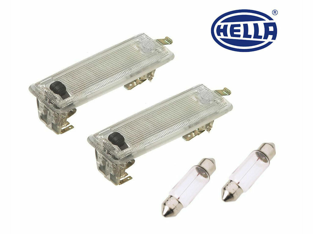 Porsche 944 924 HELLA Interior Light Set of 2x 823 947 105 B + Bulb 90063110690 Porsche 944 924 HELLA Interior Light Set of 2x 823 947 105 B + Bulb 90063110690
