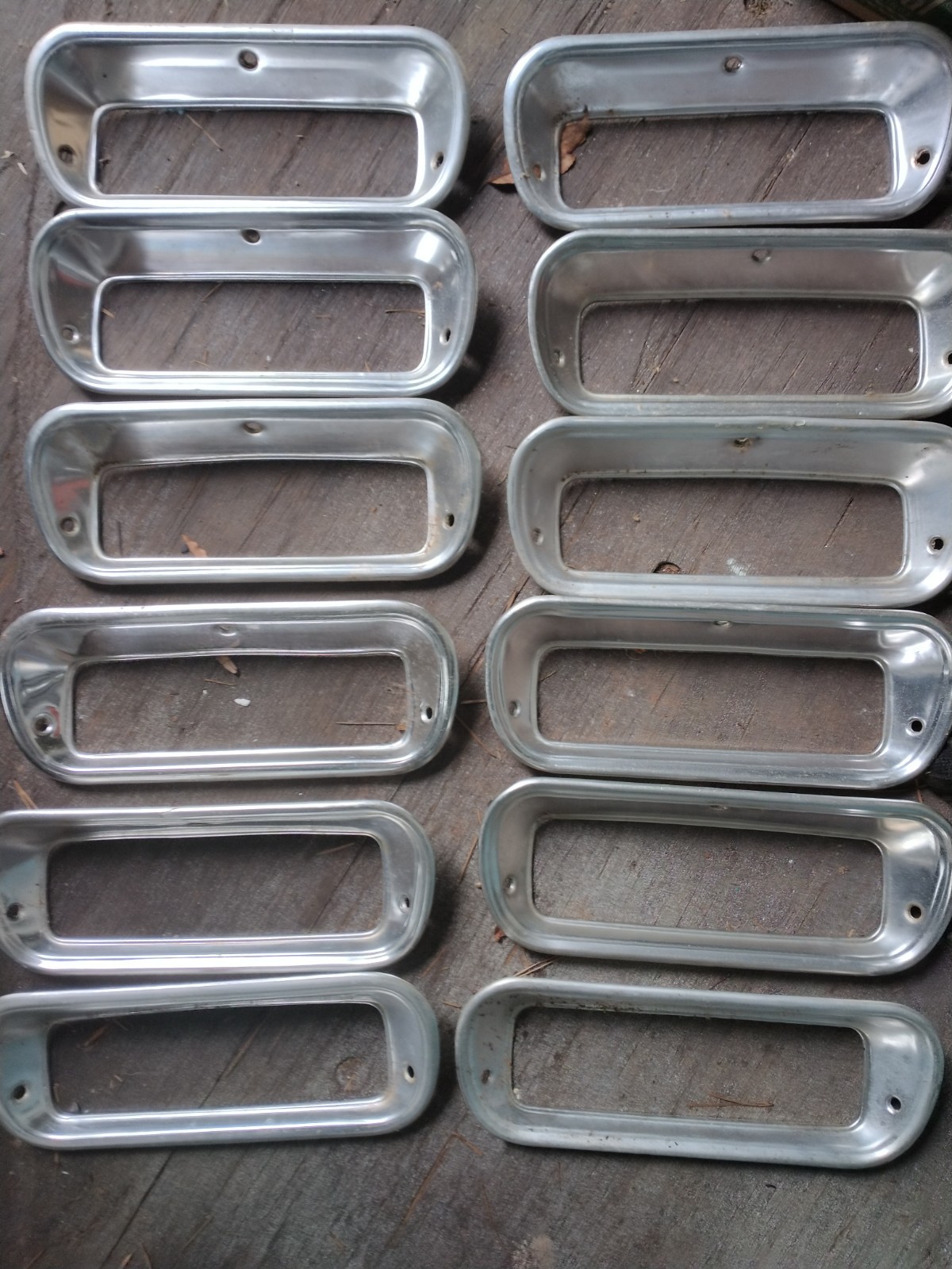 1962 to 1966 Chevy Truck Turning Signal Bezels Trim Original Vintage 1962 to 1966 Chevy Truck Turning Signal Bezels Trim Original Vintage