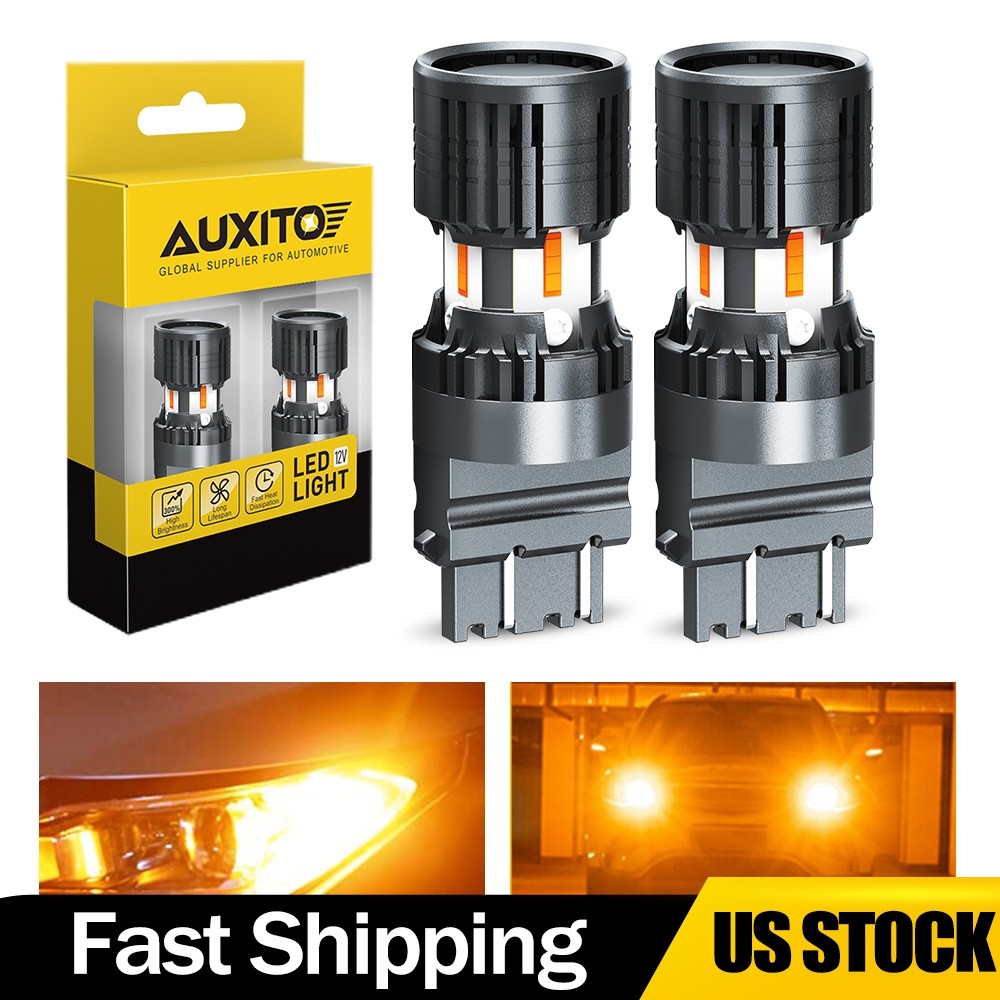2/4X 3157 LED Turn Signal Light Bulb Amber Yellow 300% Brighter Super Bright