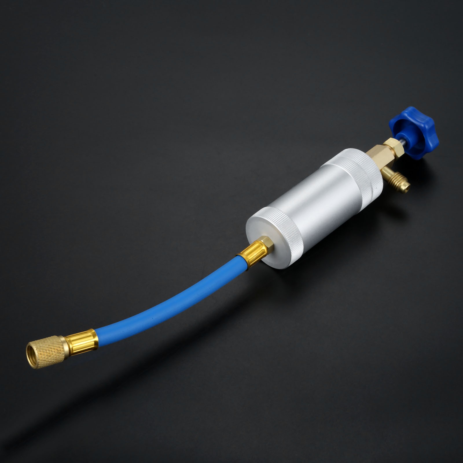 Car R134A A/C Oil Dye Injector Filler Tools Injection Oil Fill Syringe 1/2\