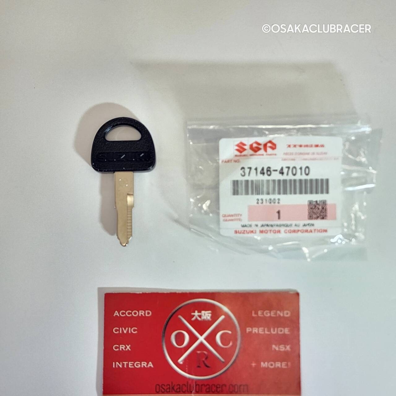 Genuine OEM SUZUKI Motorcycle Key Blank Uncut 37146-47010 FITMENT IN DESCRIPTION Genuine OEM SUZUKI Motorcycle Key Blank Uncut 37146-47010 FITMENT IN DESCRIPTION
