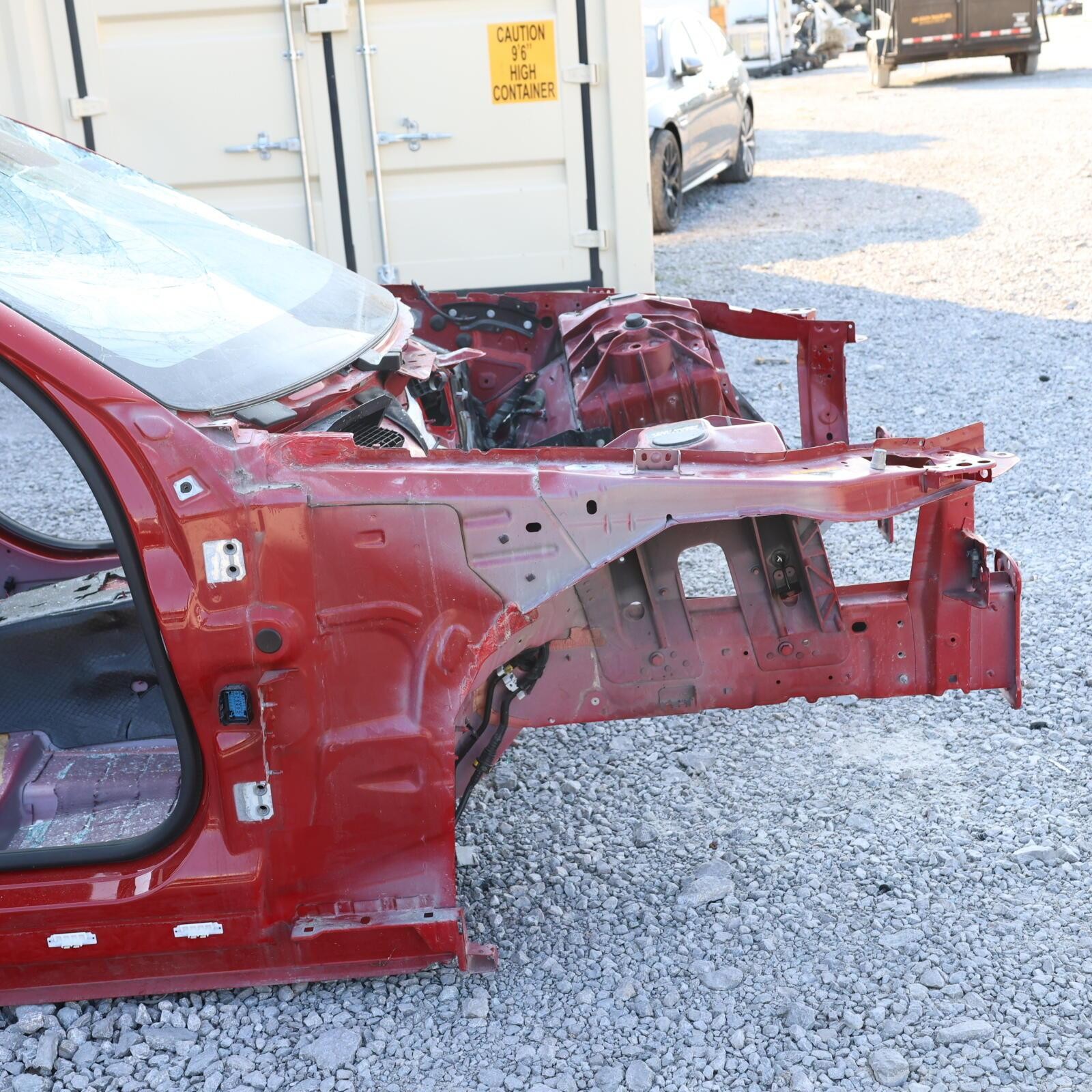 2021 Alfa Romeo Giulia Horn Apron Frame Rail Body Red 414 Front Right OEM 17-23