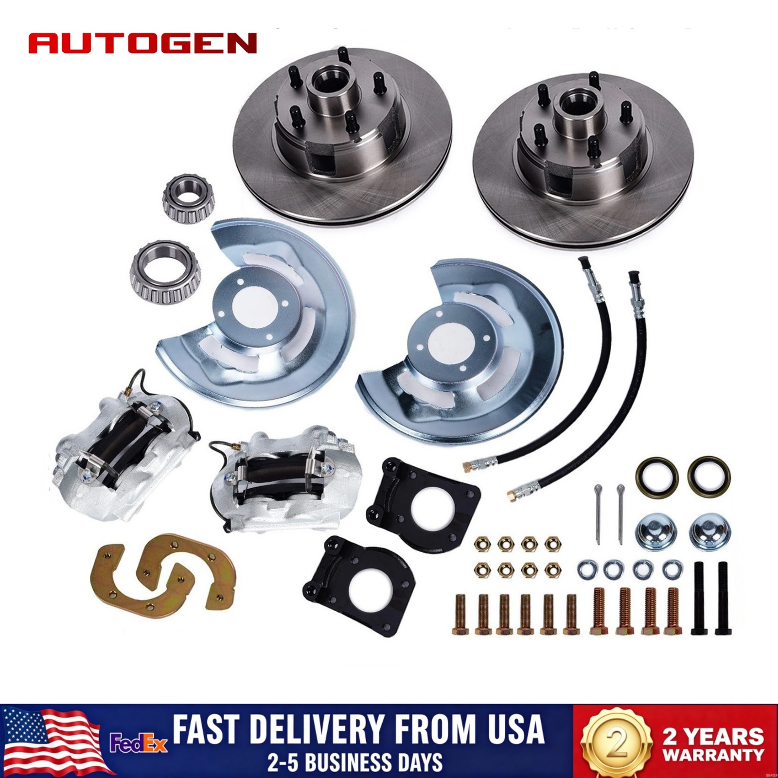 Fit For 1964-1967 Ford Mustang 4 Piston V-8 Front Disc Brake Conversion Kit