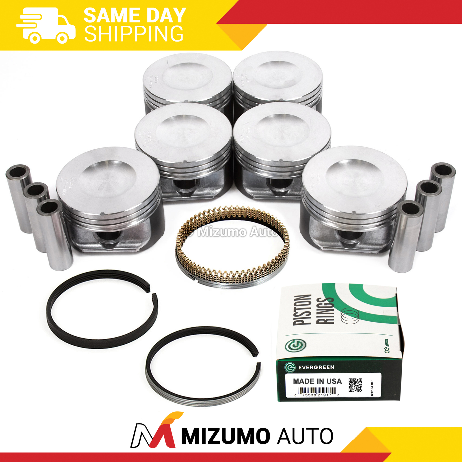 Pistons w/ Rings fit 96-04 Ford Mustang Thunderbird Windstar 3.8 OHV 12V